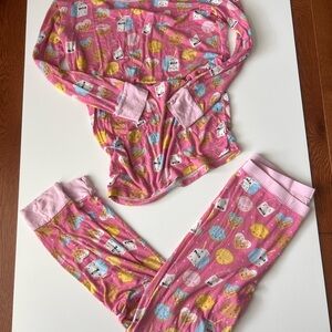 Little sleepies girls milk and cookies pajamas size 12/14